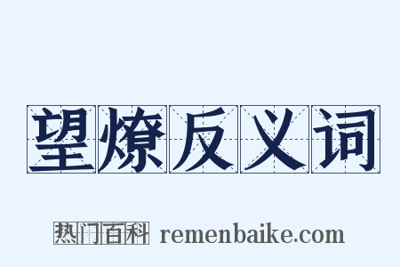 望燎反义词是什么意思的图片